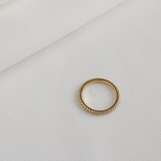 Rounded Pave Eternity Band Ring