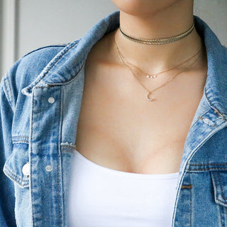 Moon Necklace - Sterling Silver