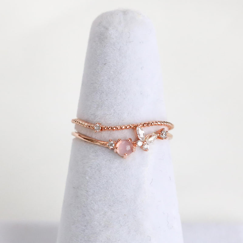 Blush Butterfly Ring