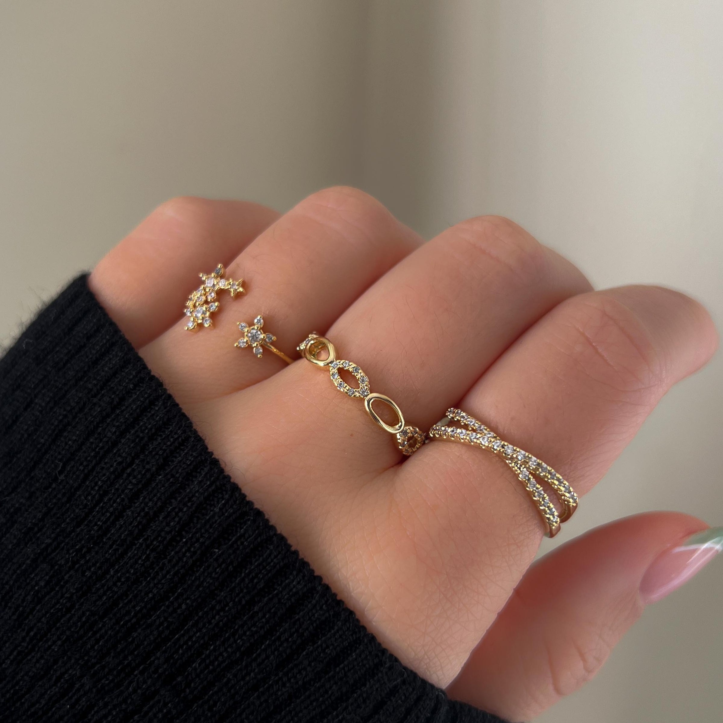 14k White Gold Diamond Criss Cross Ring – MB Altman Jewelry