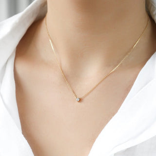 Moyenne Crystal Necklace - Sterling Silver