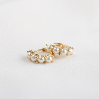 Heloise Pearl Hoop Earrings