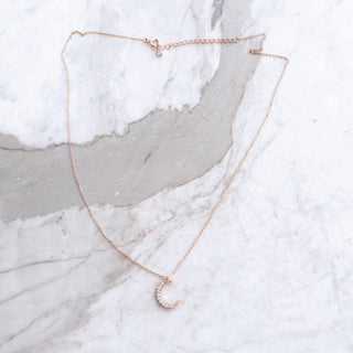 Moon Necklace - Sterling Silver